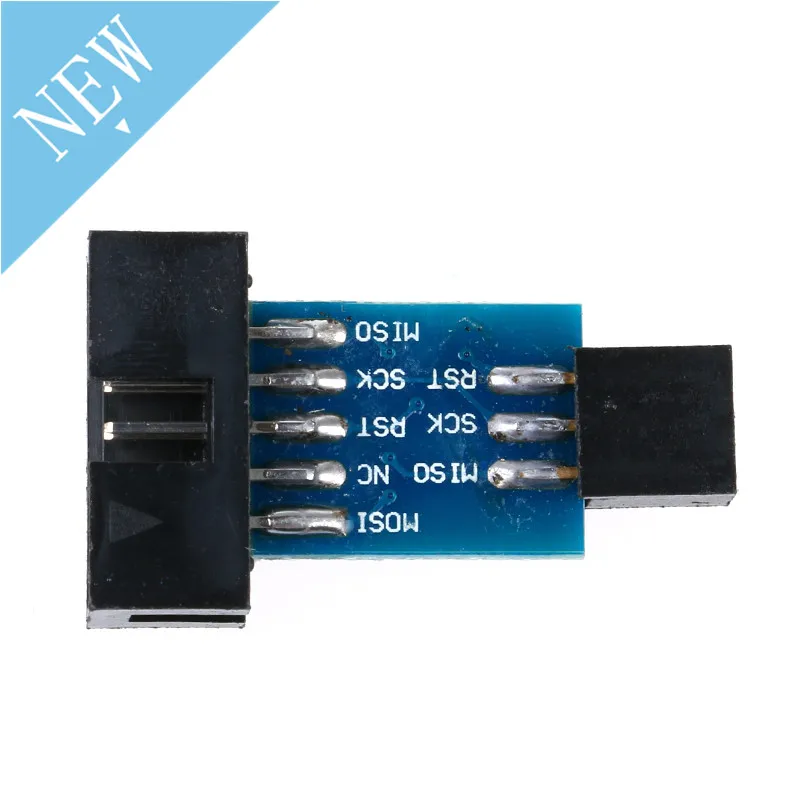 Преобразователь 10-6 контактов в стандартную 10-контактную на 6-контактную плату адаптера для ATMEL STK500 AVRISP USBASP ISP преобразователь интерфейса AVR