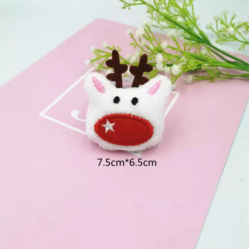 10pcs/lot Cartoon DIY cute animals Plush toys doll patches appliques hair decoration for hair cloth and shoes