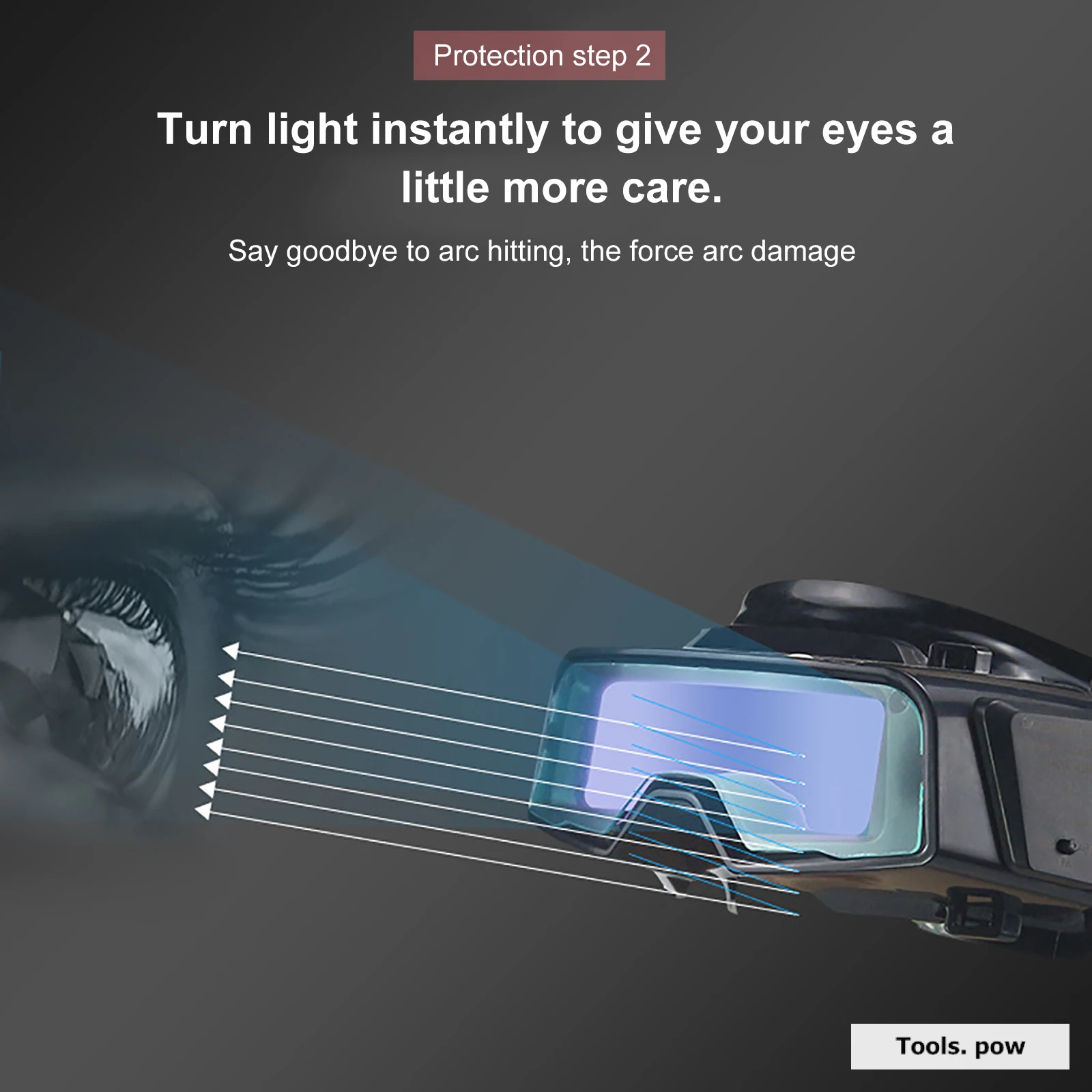 Máscara de Soldadura con oscurecimiento automático, casco de soldadura, gafas especiales para soldadura eléctrica, gafas protectoras para llevar la