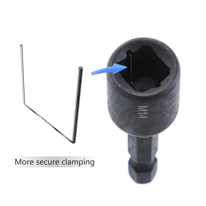 Tap Socket Adapter 1/4 Hex Shank M4-M16 Square Driver Screw Tap Adapter Threading Tool Work with Machine Tap