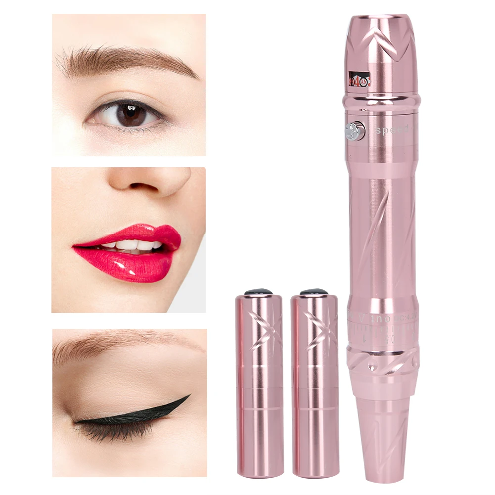 

High Quality Electric Microblading Pen Semi‑Permanent Eyebrow Lip Eyeliner Tattoo Machine Rose Gold Permanent Makeup BeautyTool