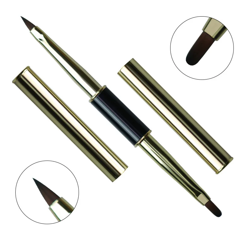 Dual End Nail Art Streifen Linien Liner DIY Malerei Pinsel Flüssiges Pulver Acryl UV GEL Extension Builder Französisch Zeichnung Stift