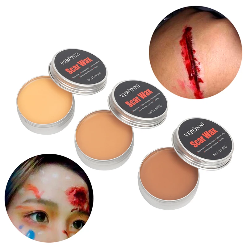 Litteken Wax Sfx Speciale Effecten Make Wond Huid Make-Up Halloween Valse Neus Podium Body Paint Fancy Fake Wax Lichaam Gezicht schilderen