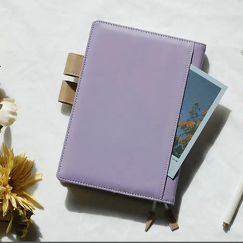 A5 Notebook Cover  Planner Diary Book Leather Specifications Covers Japanese Style Icecream Color School