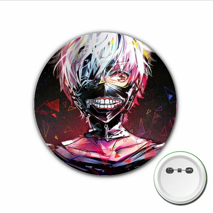 3pcs Japan anime Tokyo ghoul Cosplay Badge Cartoon Cute Brooch Pins for Backpacks bags Badges Button Clothes Accessories