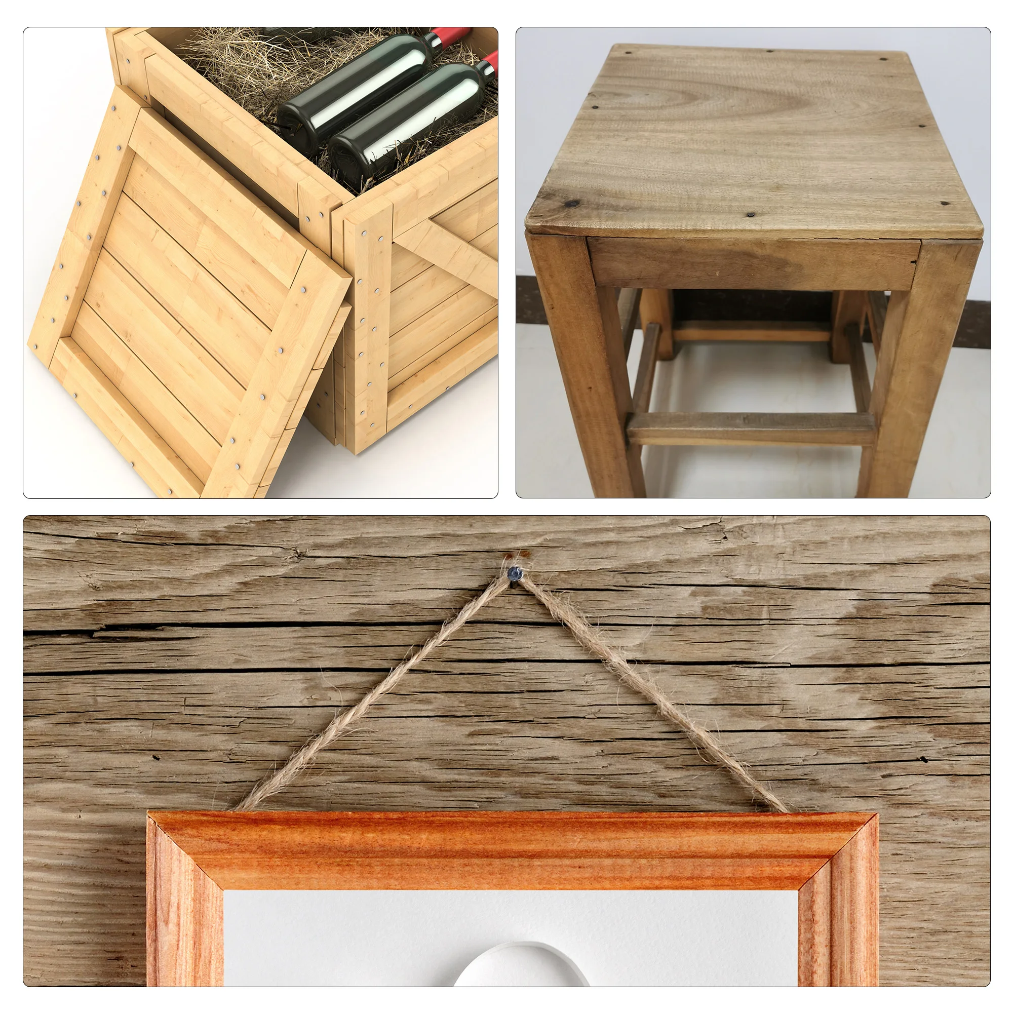 Uxcell เล็บทองเหลืองขนาดเล็กสําหรับภาพ DIY กล่องไม้อุปกรณ์ในครัวเรือน