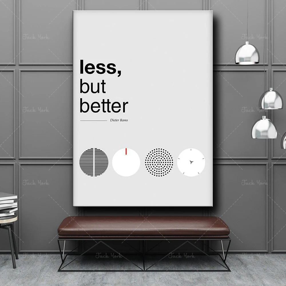 Dieter Rams Poster, Less but better, Design Quotes, Dieter Rams Print, Braun Poster, Dieter Rams Braun print, Braun art