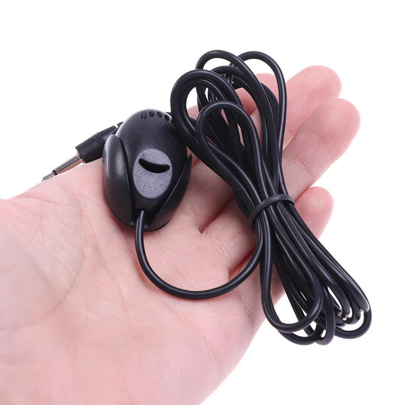 Mini 3.5mm Wired Paste Type External Microphone Car Audio Mic For Laptop DVD Radio Stereo Player Meeting Speaker