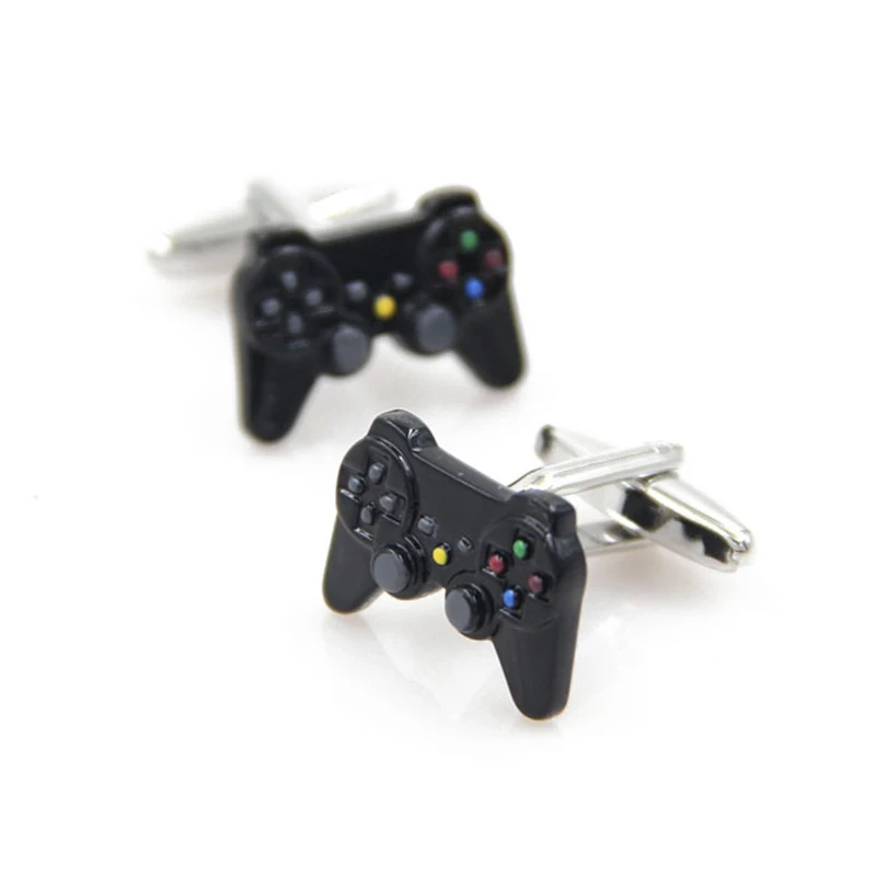 WHOLESALE Fashion Cufflinks Funny Men's Cuff Links High Quality Luxury Gamepad  Hamburger Piano Style Jewelry for Mens Shirts