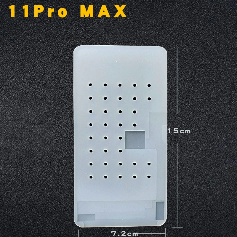 Hút Keo Vệ Sinh Ốp Silicone Mờ Miếng Lót Cho iPhone 11/12 Pro Max/X/XS Max Unbent Cáp Mềm OCA Keo Loại Bỏ LCD Sửa Chữa