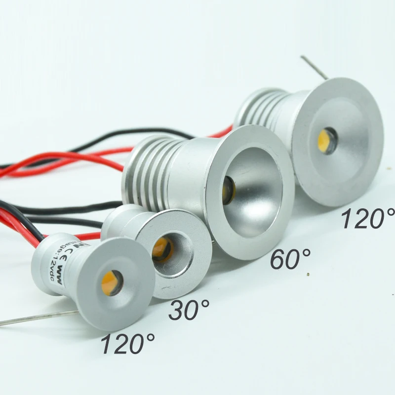 RGB 12V 24V 1W IP65 Mini LED lampadina faretto 15mm 25mm Spot lampadina Kit di illuminazione giardino esterno lampada da soffitto lampada per scale