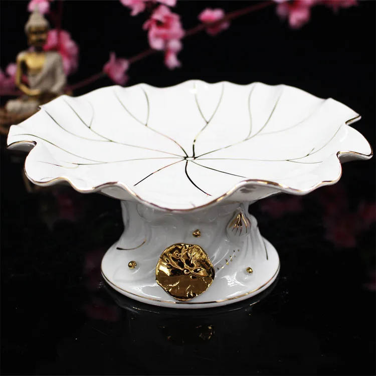 Gold Buddha Set with Incense Burner Lotus Cup Water Bottle And Lotus Plate - Buddhist Supplies for Home Decor And Ornaments