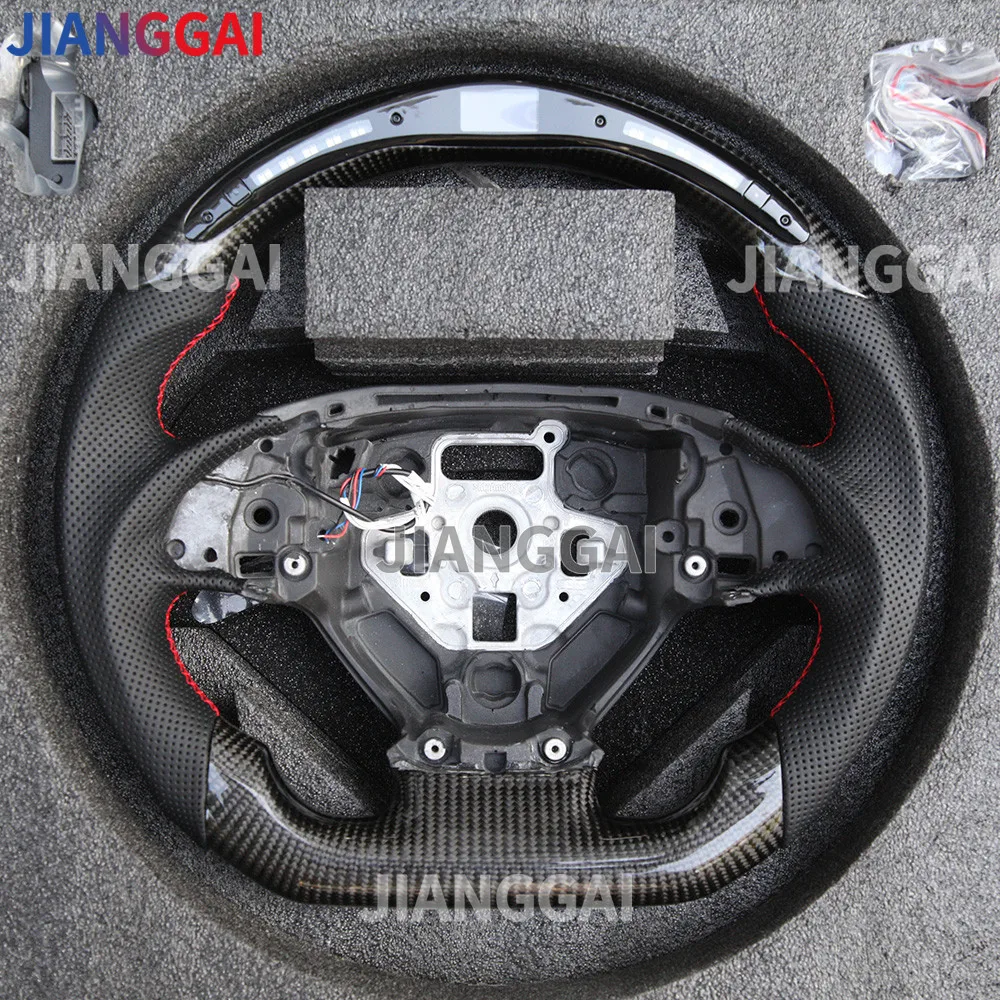 Car Steering Wheel LED Shift Sport Racing Wheel Fit For Chevrolet Corvette C7 2014-2018 Chevy Camaro ss RS LT ZL1 2016-2023
