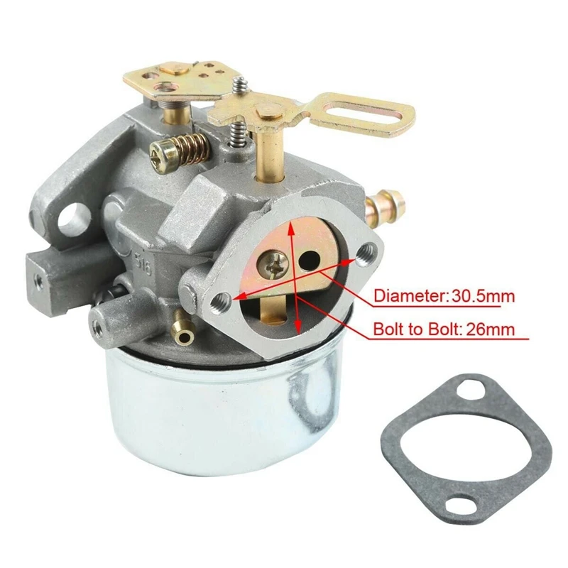 Carburetor Fit for Tecumseh 8/9/10HP Snowblower 640349 640052 640054