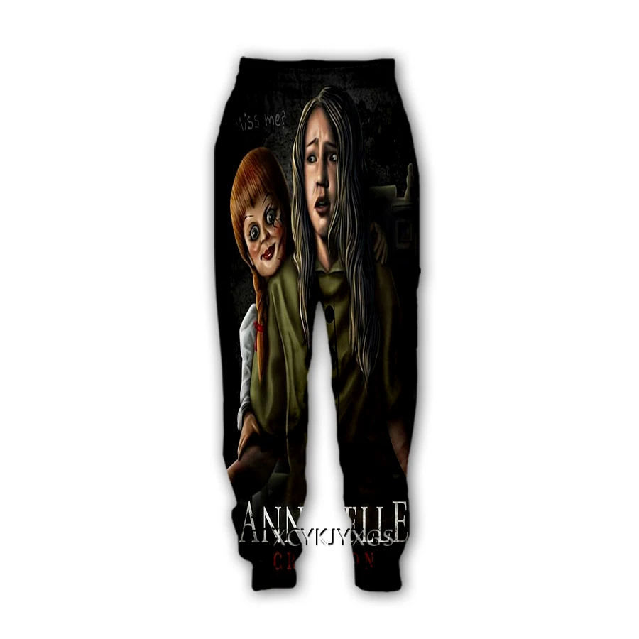 xinchenyuan New Creative Horror Annabelle 3D Print Casual Pants Sweatpants Straight Pants Sweatpants Jogging Pants Trousers K01