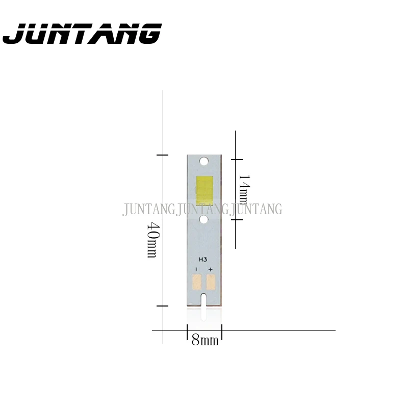 2pcs CSP car headlight 3570LED lamp beads high-brightness ceramic lamp beads 30W can be welded 3570 H1/H3/H4/H7 copper substrate