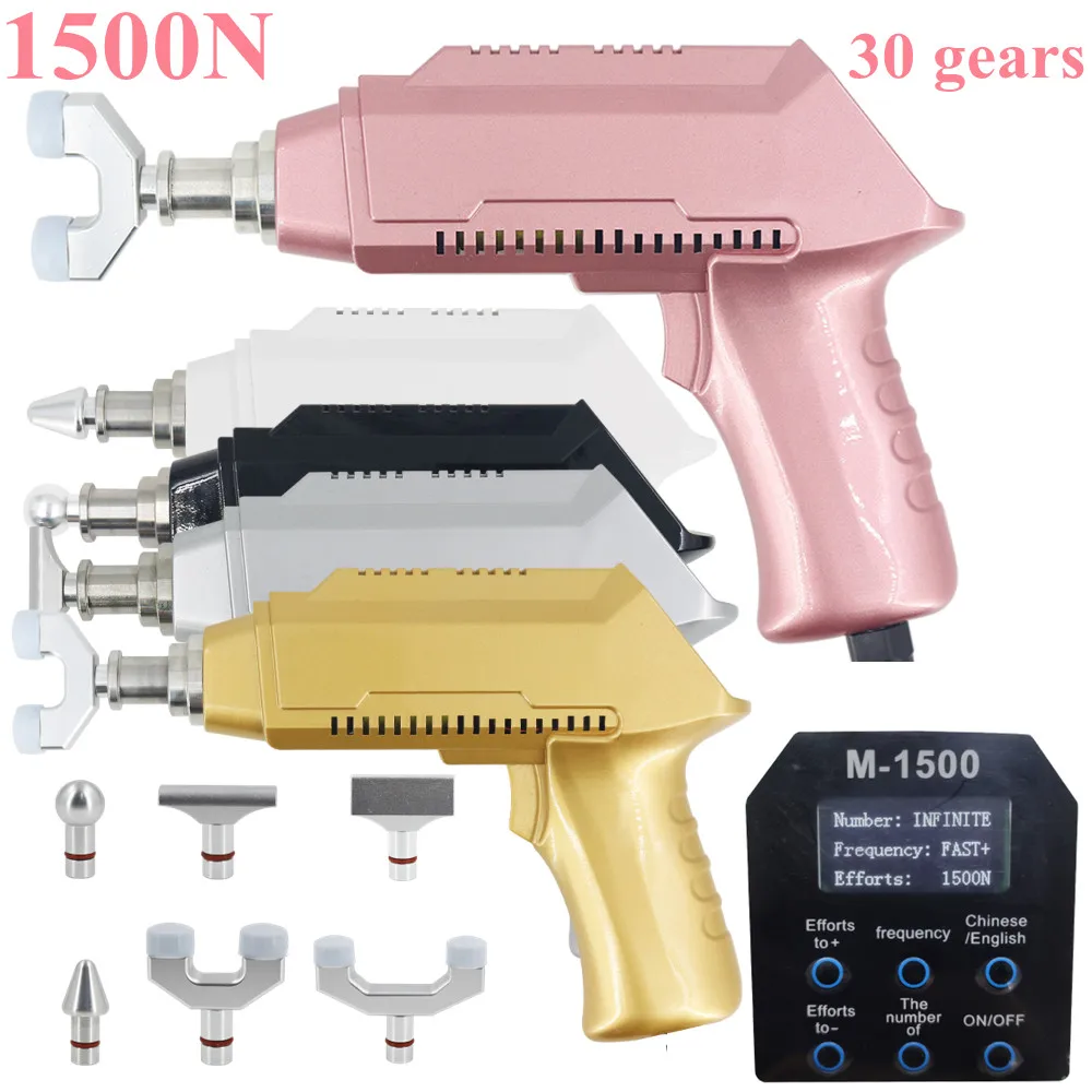 

Adjustable Spine Chiropractic Instrument Spine Correction Gun Electric Bone Chiropractic Tool Cervical Therapy Massager 1500N