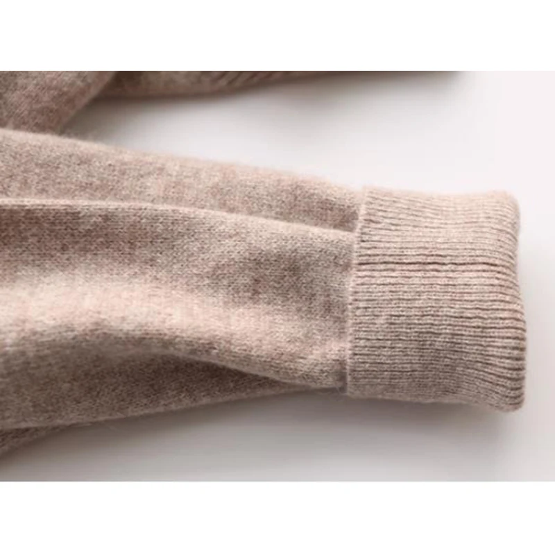 Suéter de algodão masculino de caxemira, suéteres de malha com gola O, pulôver masculino, outono e inverno, 2022