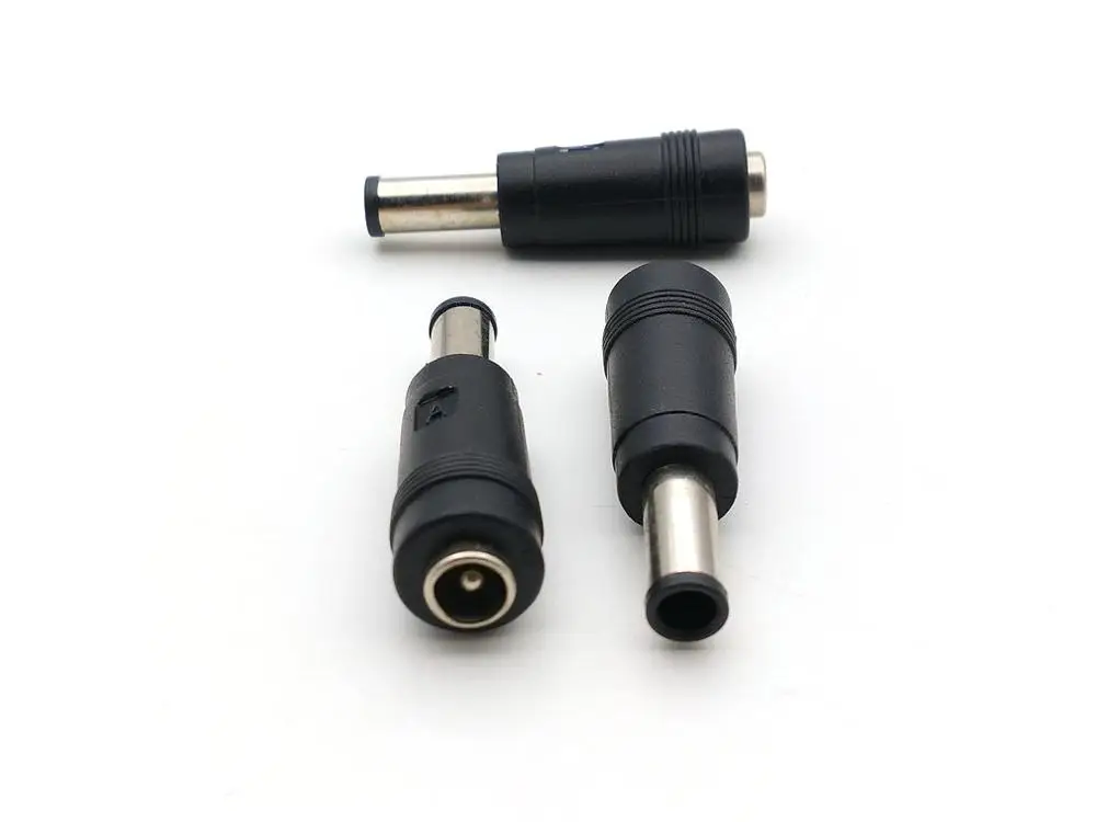 100pcs DC Power  5.5 x 2.1 mm to 6.5 x 4.4 mm 5.5*2.1mm female to male 6.5*4.4mm AC DC Power Connector Adapter Laptop