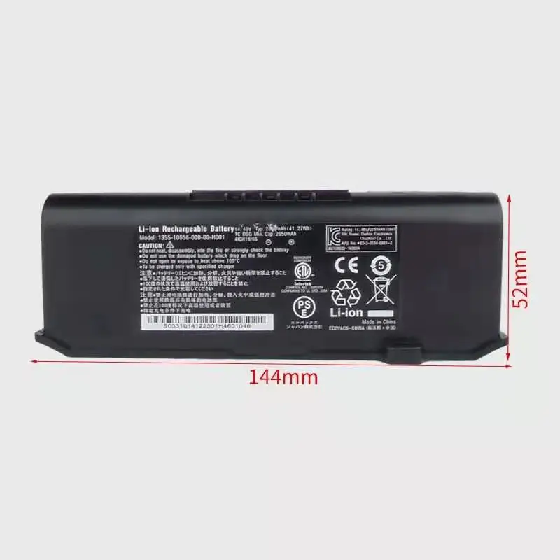 Robô aspirador de pó bateria para ecovacs deebot dr95 dr96 dm86 dr92 aspirador robótico peças da bateria acessórios