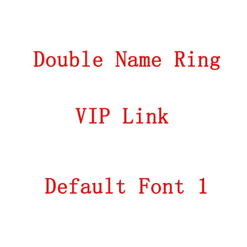 Custom Double Ring For Kovacs (Default Font 1)