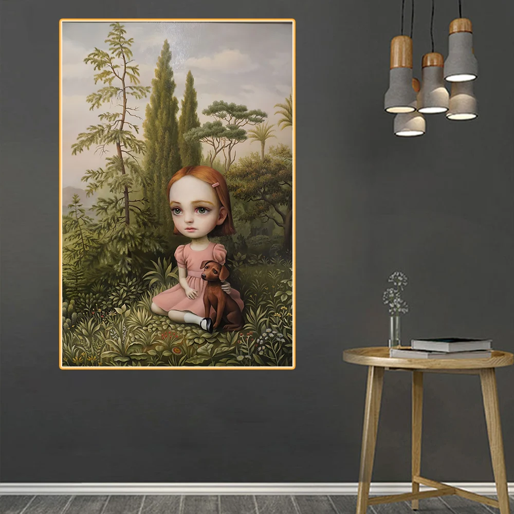 

Citon Mark Ryden《Childish Strange Dark World》Canvas Art Oil painting Artwork Poster Picture Modern Wall Decor Home Decoration