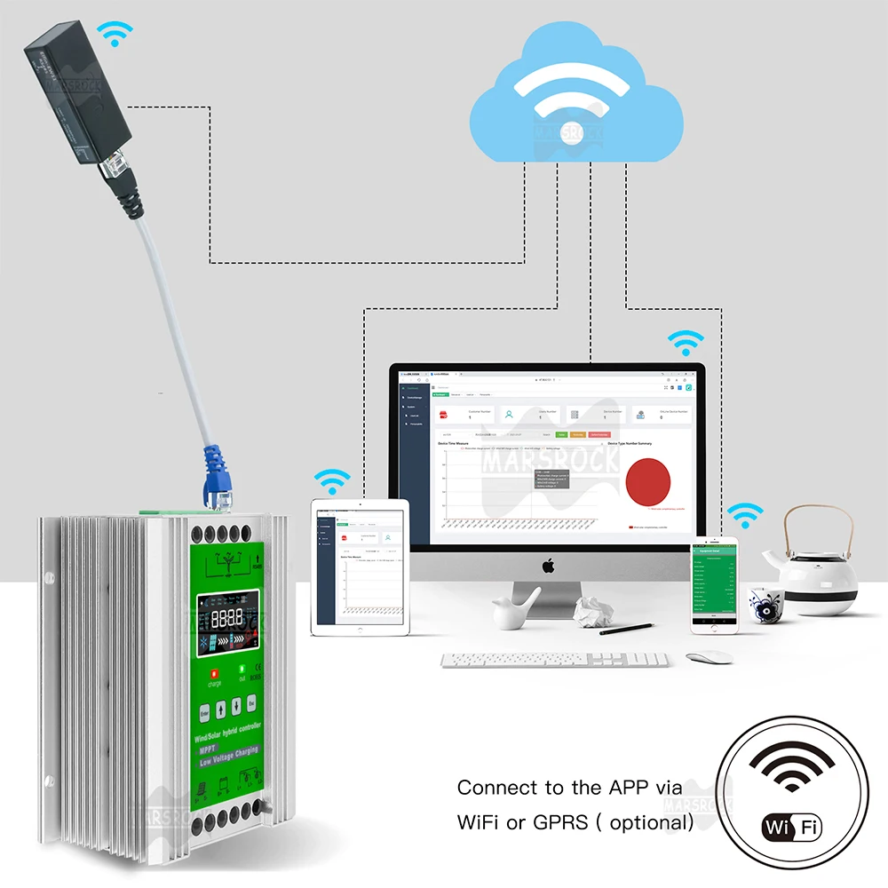 Mars Rock WiFi Module for MPPT Deluxe Hybrid Wind Solar Controller