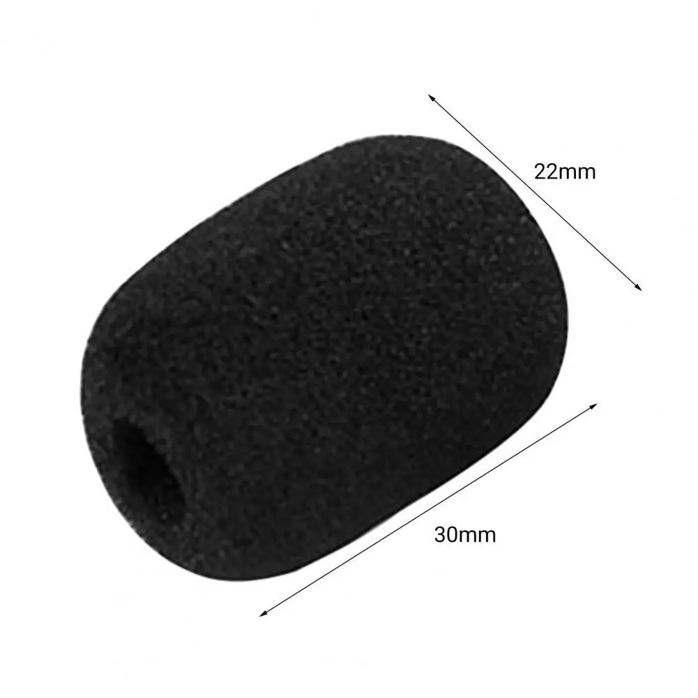 Microphone Cover Ultra Soft High Density Sponge Headset Mic Windscreen Replacement for Interview