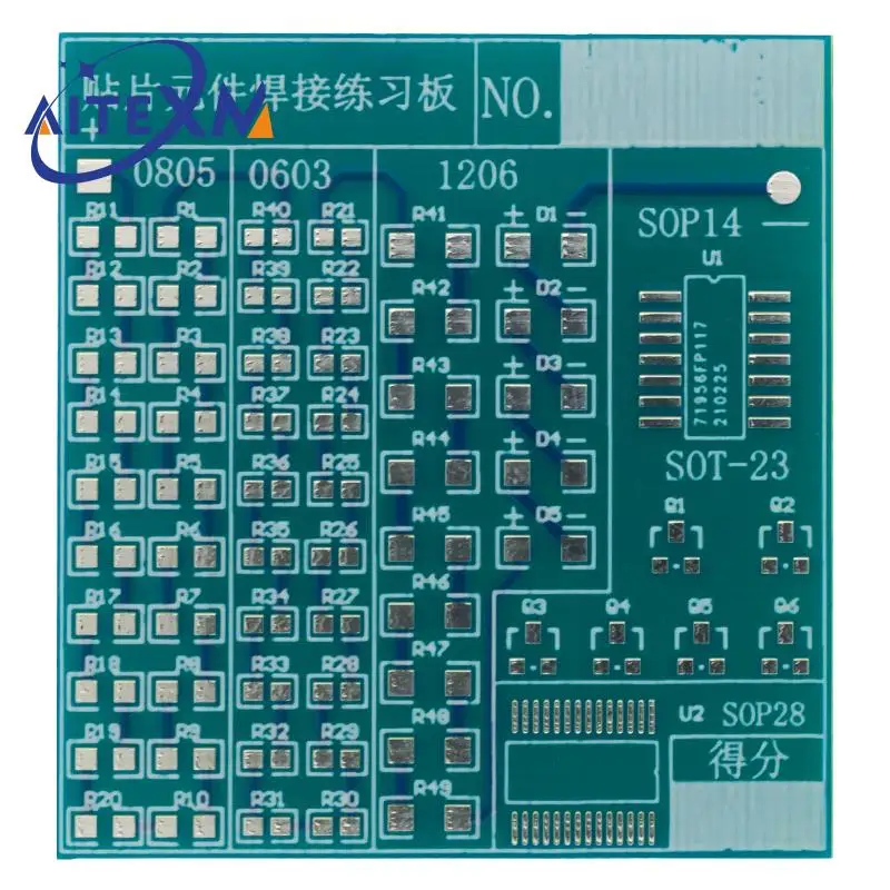 DIY Circuit Board PCB SMT SMD Soldering Practice Board DIY Kit Fanny Skill Training Electronic Suit 77PCS components