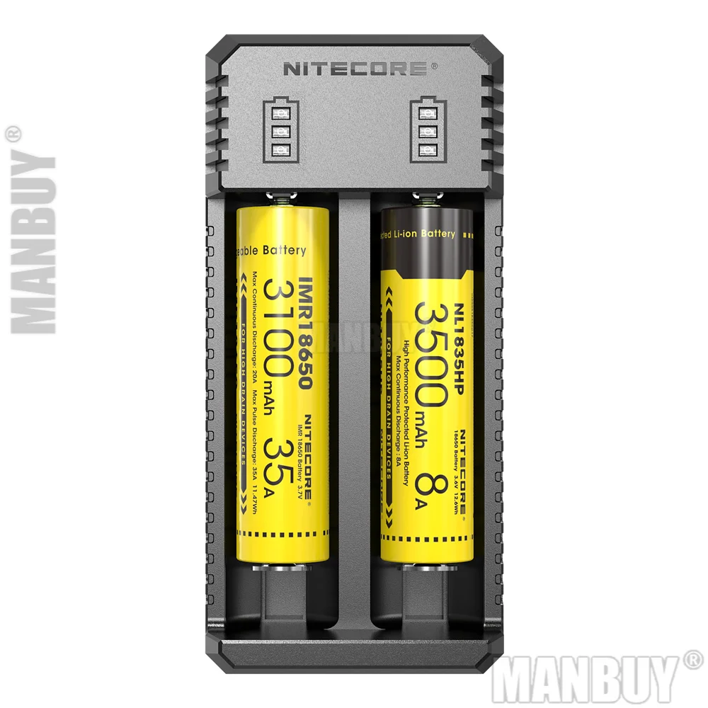 original nitecore ui2 slot portatil duplo slot usb li ion imr carregador de bateria ao ar livre de carregamento 18650 14500 14650 26650 atacado 01