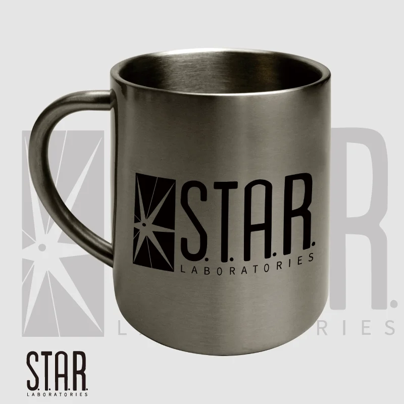 S.T.A.R. Labors Star Labs Logo 300ml Doppel Wand Edelstahl Tasse Kaffee Milch Tee Wasser Reise Becher für Outdoor Trinken