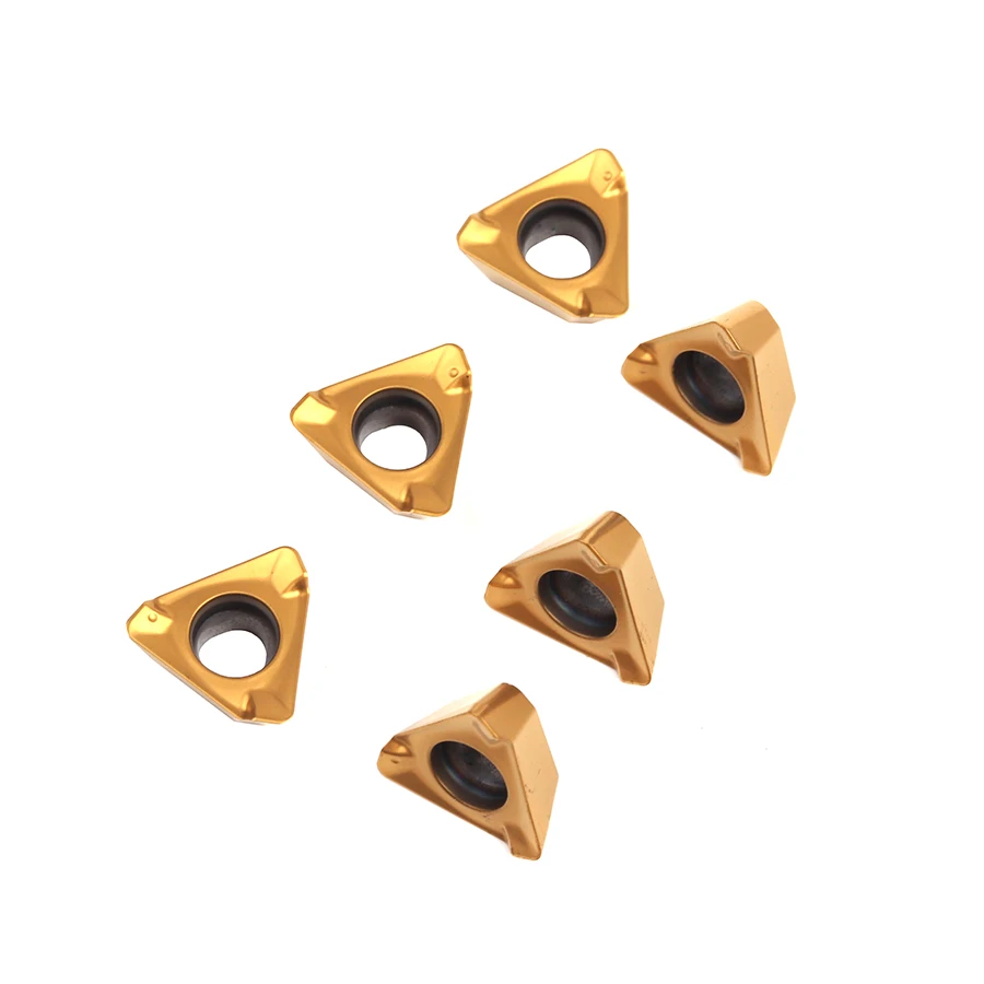 10 Chiếc 3PKT100408R-F LF6028 Tiện Bằng Máy CNC Biến Lưỡi Dao Tráng Xi Măng Carbide Hợp Kim Cắt Miếng Gia Công Thép Phần Dao Phay