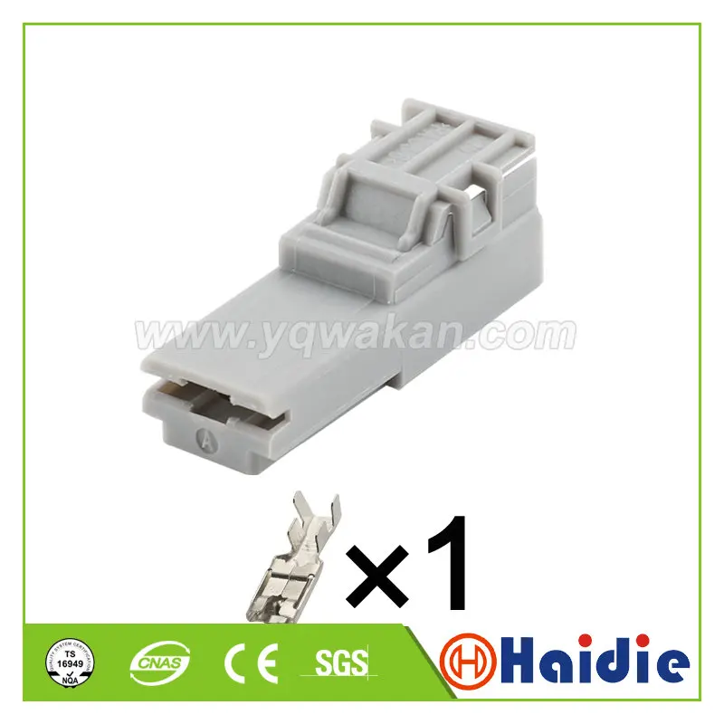 

1pin Auto cable wiring unsealed plug electric female connector