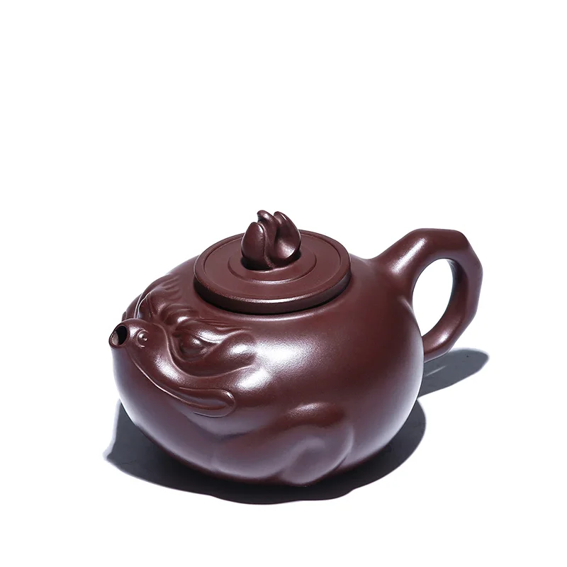 |art yixing are recommended by pure manual teapot kung fu tea set undressed ore purple illuminated toads in delight pot