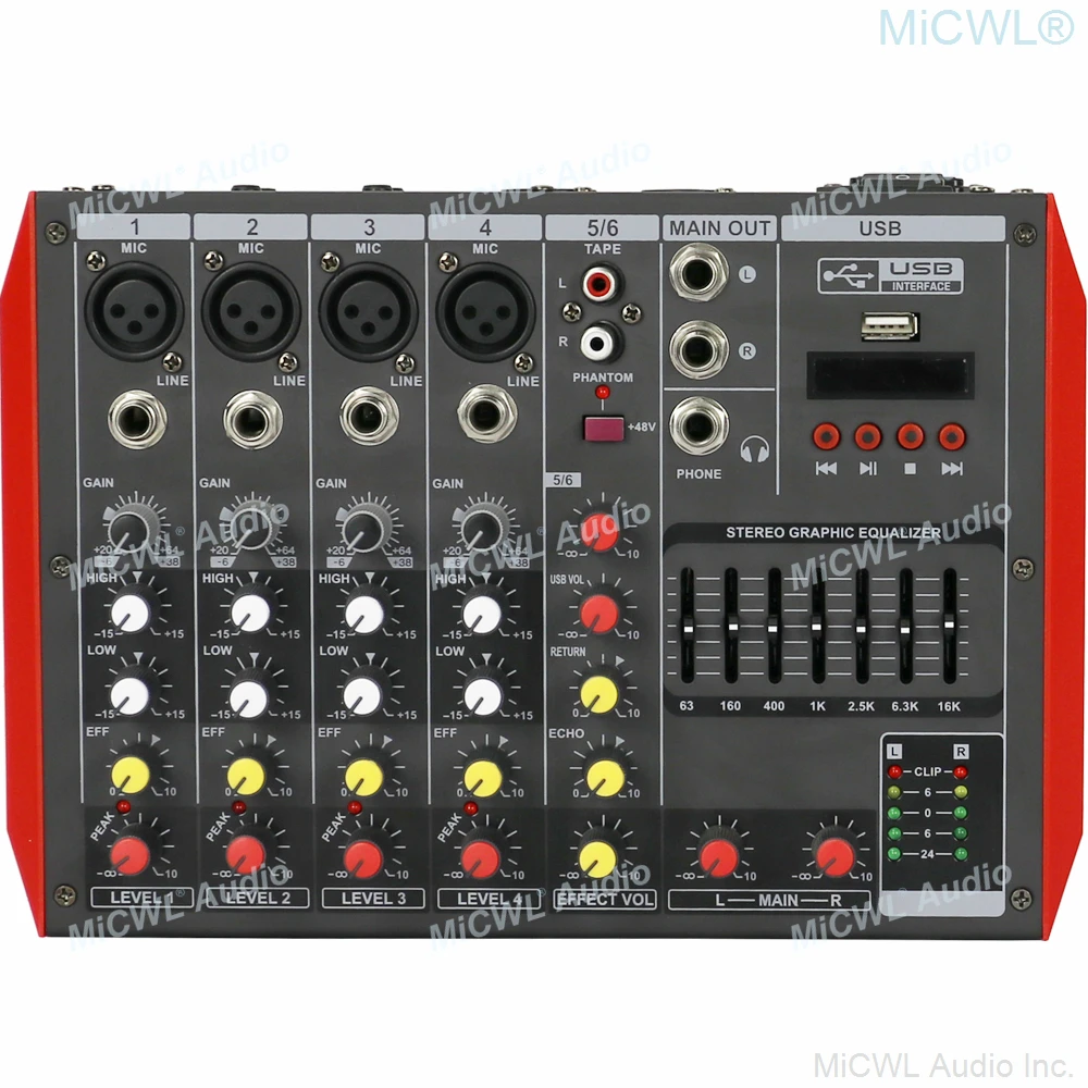 Tragbare Mini 6 Kanal 400W Verstärker Power Mixer Bluetooth Mischen Konsole Karaoke Musik Live Mixer 2 Kanal AMP