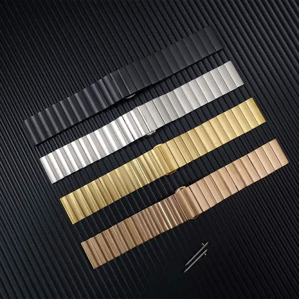 

Ремешок сменный из нержавеющей стали для Samsung Galaxy Watch 4 Classic 46 42 мм 44 40 Band 3 45 41 мм