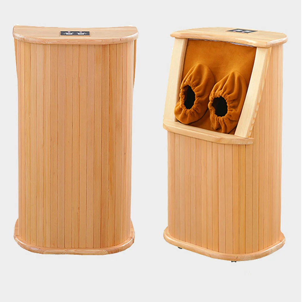 Far Infrared Foot Solid Wood Bubble Barrel 30-65℃ Home Spa Infared Sauna Heater Cabin Room 50*40*72cm