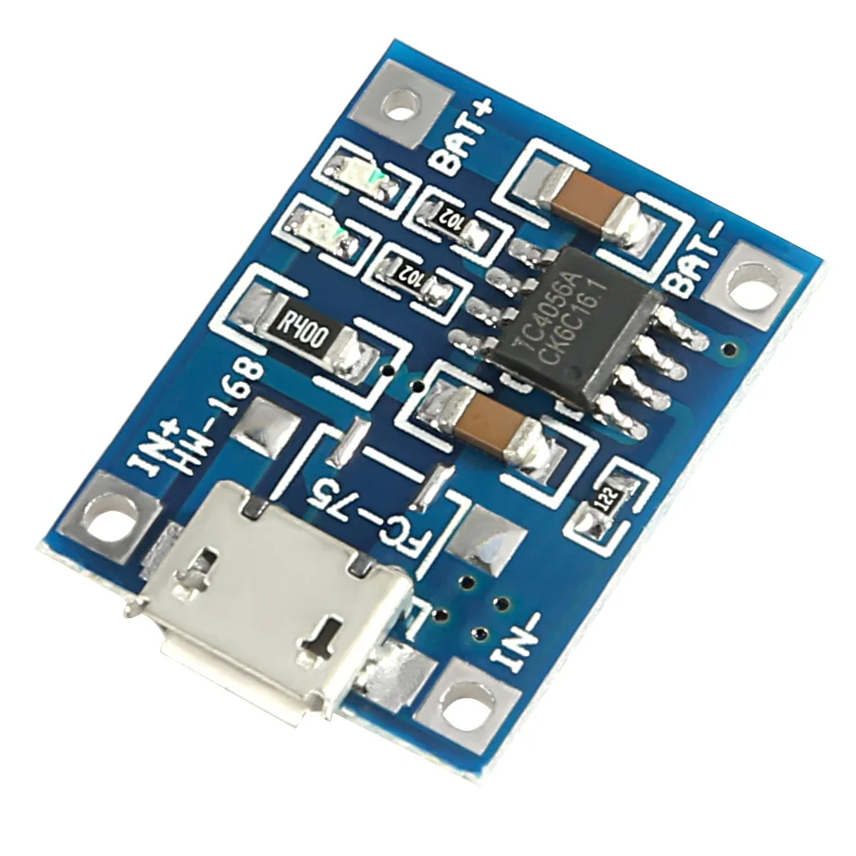 5 pz/lotto Micro USB 5V 1A 18650 TP4056 batteria al litio modulo caricabatterie scheda di ricarica con doppia protezione funzioni 1A Li-ion