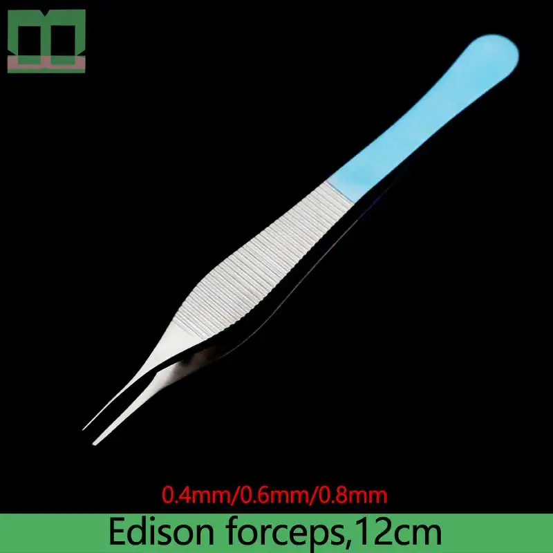 

Edison forceps titanium alloy 12cm surgical operating instrument fat tweezers ophthalmology department 0.4mm 0.6mm