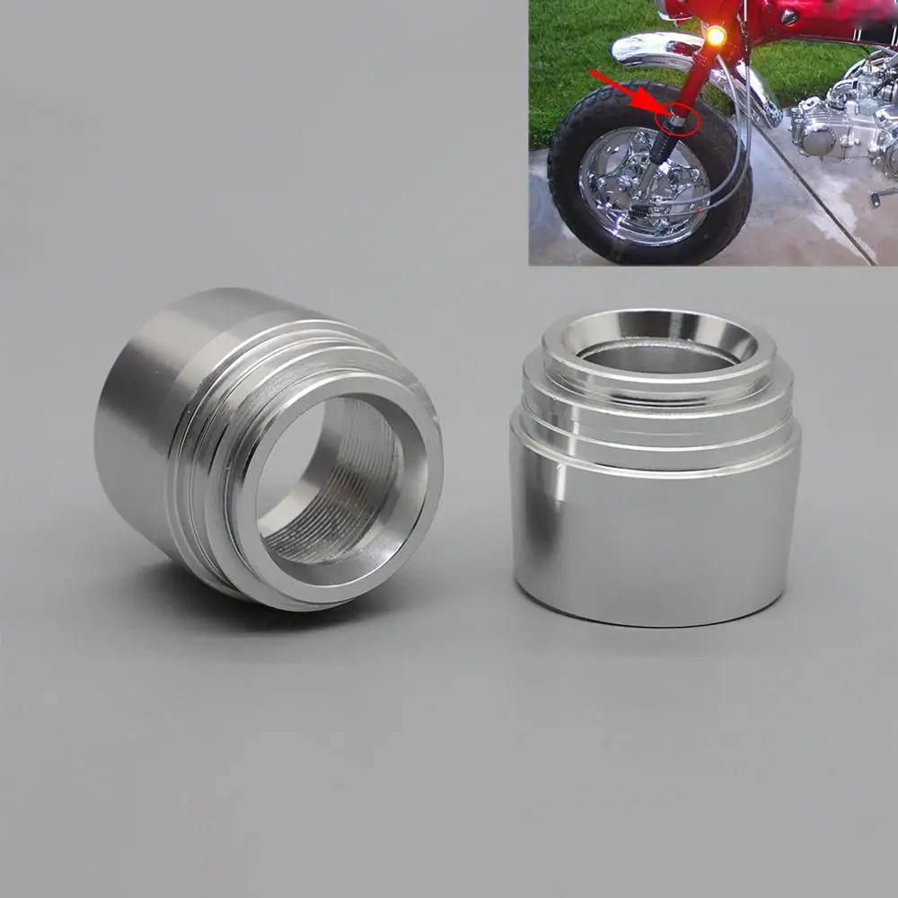 2 piece Motorcycle Fork CNC Aluminum Caps Cover For Honda Z50 Z50A ST70 Dax Monkey Bike Mini Trail