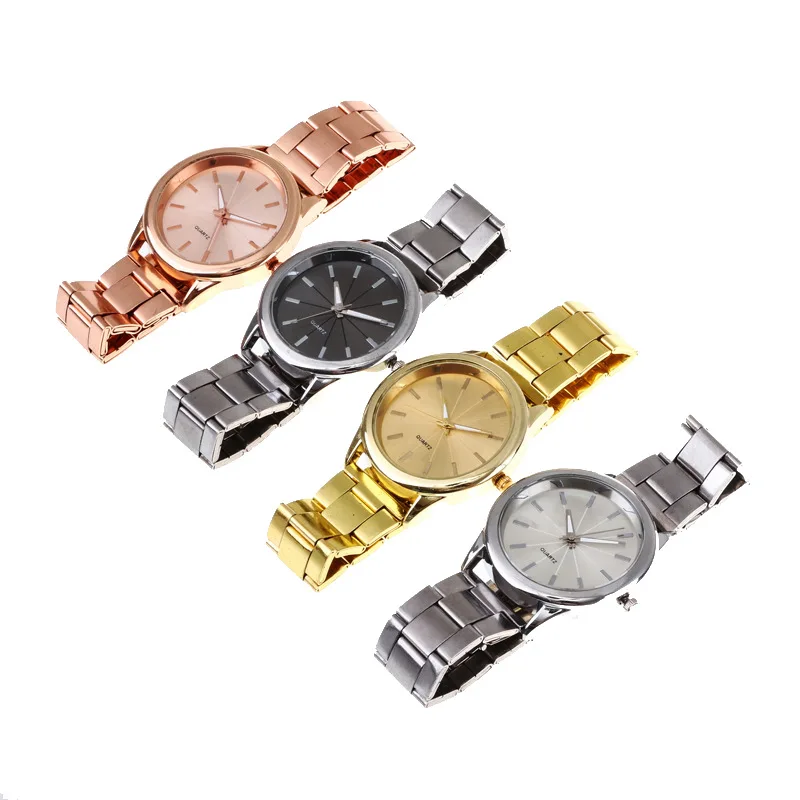 Lovers Watch Women Rose Gold Bracelet Stainless Steel Wristwatch Fashion Dress Casual Small Ladies Watches Gold Men Quartz Clock