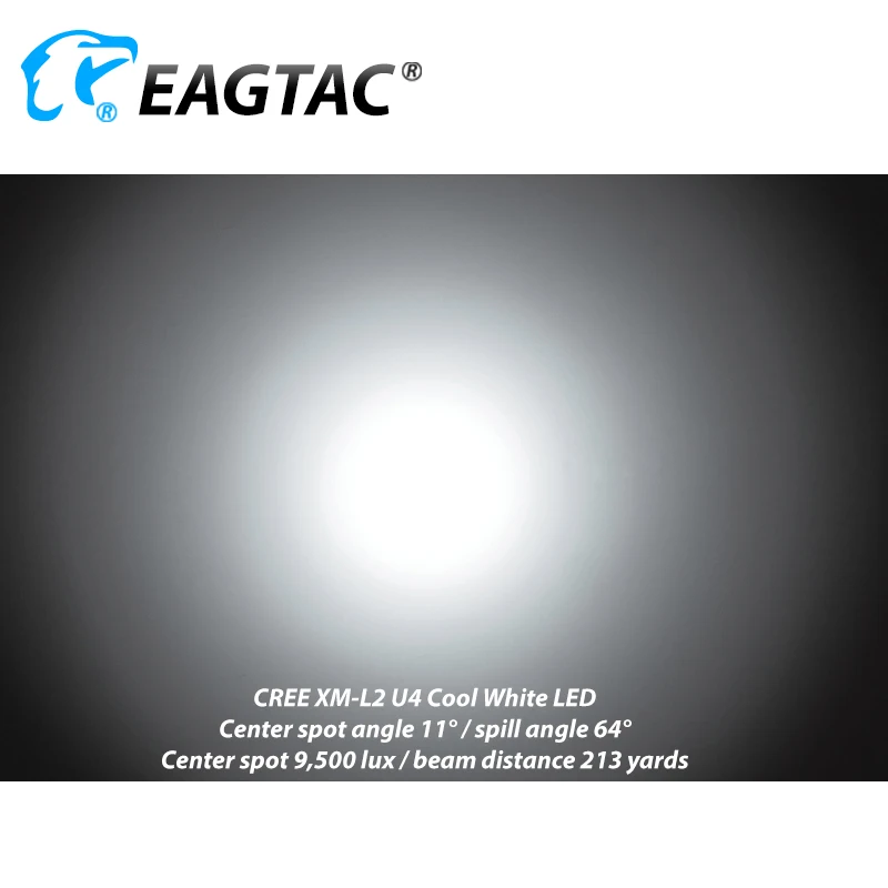 Imagem -06 - Eagtac D25lc2 Tático Lanterna Led 1374 Lumen 2xcr123a 18650 Bateria Tocha Cauda Estroboscópio Caça Pesca Luz