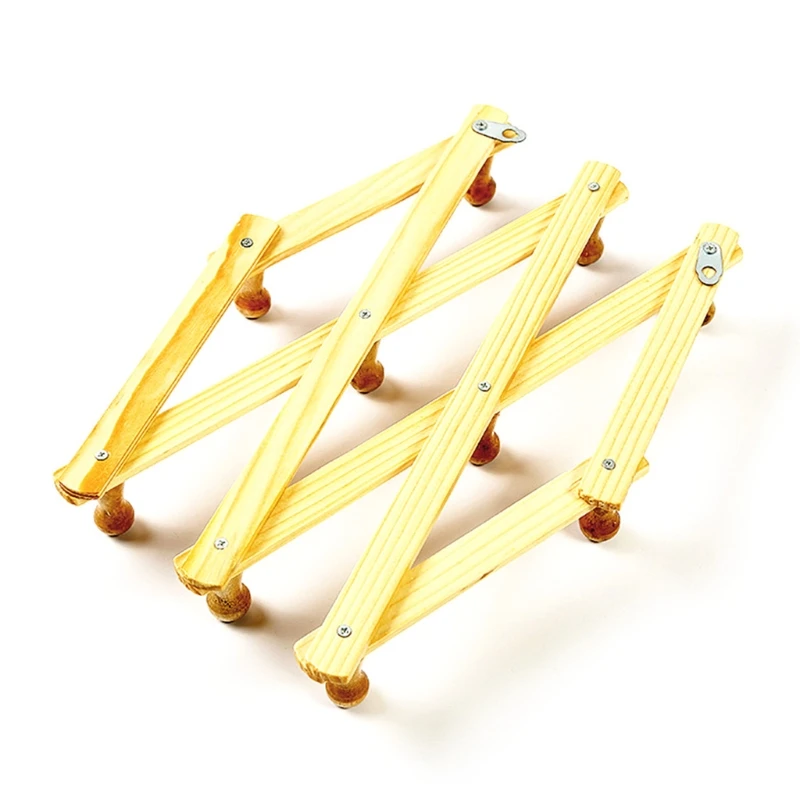 Rustikalen Stil Wand-Montiert Erweiterbar Holz Mantel Rack Kleiderbügel mit 10 Pegs Haken Regal für Hängende Kleidung Hut Kaffee becher 85DA