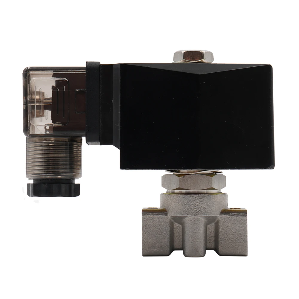 0.5~150 Bar 304 Stainless Steel High Pressure Normally Closed Solenoid Valve Orifice 6mm G or NPT 1/4/