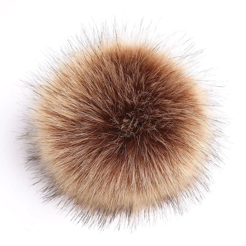 12cm DIY Luxury Fur PomPom Faux Fur Hot Hairball Hat Ball Pom Pom Large Hair Ball DIY Fur Pompon For Caps Bags Scarf Accessories