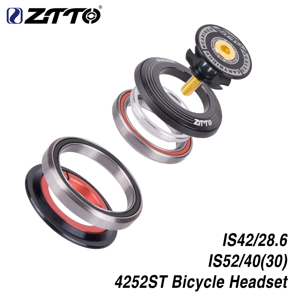 ZTTO Bicycle Bearing Headset 42mm 52mm CNC 1 1/8