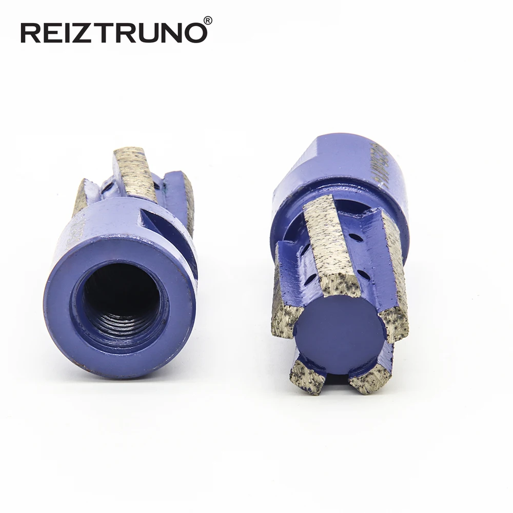 1นิ้ว Segmented เพชรนิ้วมือ Bits สำหรับหินแกรนิตแผ่นอ่างล้างจาน Cutout โดยเครื่อง CNC และ Routers-M14,5/8 "-11,1/2"
