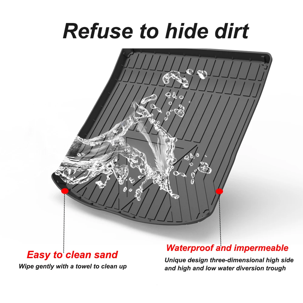 Trunk Mat For Audi A5 Coupe/Sportback 2018 2019 2020 Car Waterproof Non-Slip Custom Rubber 3D Car Accessories