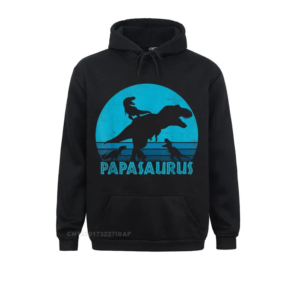 

Papasaurus 3 Vintage Retro Sunset Funny Gift For Dad Sweatshirts Design Funny Hoodies Europe Hoods For Students Summer