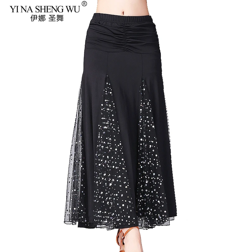 

New Ballroom Dance Custome Comepetition Skirt Modern Tango Standard Dancewear Bellydance Skirts for Ladies Latin Salsa Rumba